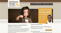 Desktop Screenshot of childhoodhunger.org